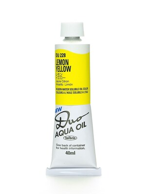 Holbein Duo Aqua Artist Oil Color Lemon Yellow 40 Ml (DU228)