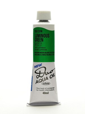 Holbein Duo Aqua Artist Oil Color Luminous Green 40 Ml (DU374)