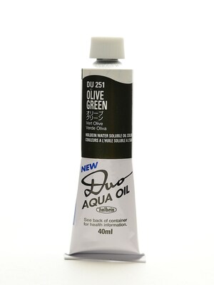 Holbein Duo Aqua Artist Oil Color Olive Green 40 Ml (DU251)