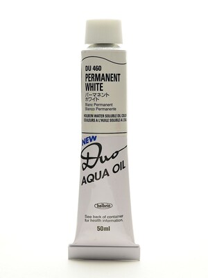 Holbein Duo Aqua Artist Oil Color Permanent White 50 Ml (DU460)