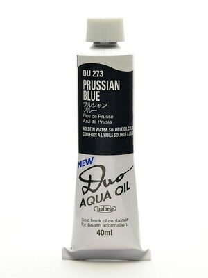 Holbein Duo Aqua Artist Oil Color Prussian Blue 40 Ml (DU273)