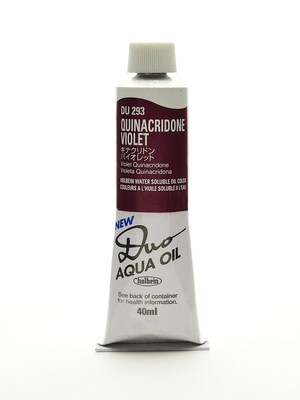 Holbein Duo Aqua Artist Oil Color Quinacridone Violet 40 Ml (DU293)