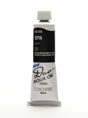 Holbein Duo Aqua Artist Oil Color Sepia 40 Ml (DU319)