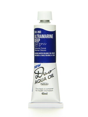 Holbein Duo Aqua Artist Oil Color Ultramarine Deep 40 Ml [Pack Of 2] (2PK-DU283)