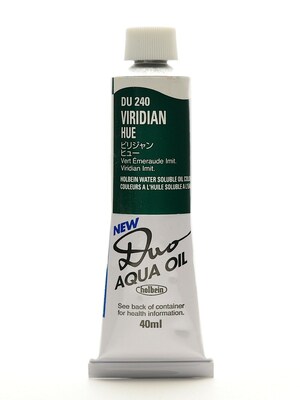 Holbein Duo Aqua Artist Oil Color Viridian Hue 40 Ml (DU240)