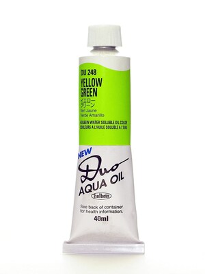Holbein Duo Aqua Artist Oil Color Yellow Green 40 Ml (DU248)