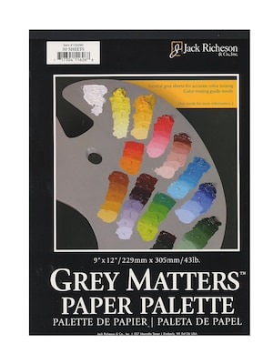 Jack Richeson Grey Matters Paper Palettes 9 In. X 12 In. (100280)