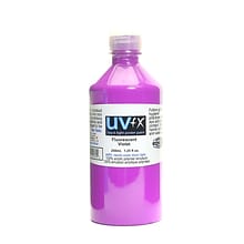 Jack Richeson Uvfx Black Light Poster Paint Fluorescent Violet 250 Ml Bottle [Pack Of 2] (2PK-024250