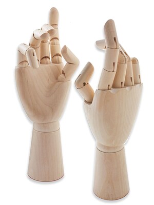Jack Richeson Wood Hand Manikins Adult Male Right Hand (710222)