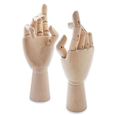 Jack Richeson Wood Hand Manikins Adult Male Right Hand (710222)