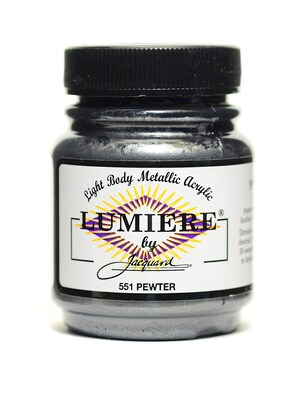 Jacquard Lumiere Artist Acrylics Pewter [Pack Of 3] (3PK-JAC1551)