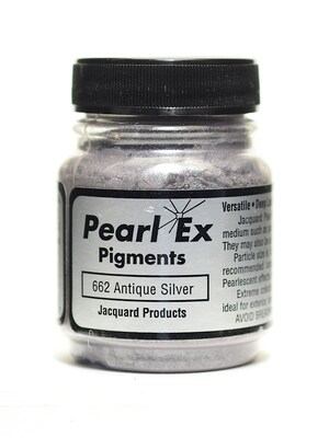 Jacquard Pearl Ex Powdered Pigments Antique Silver 0.75 Oz. [Pack Of 3] (3PK-JPX1662)
