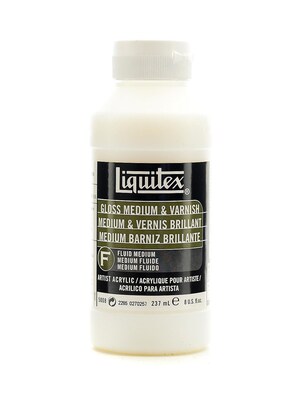 Liquitex Acrylic Gloss Medium  And  Varnish 8 Oz. [Pack Of 2] (2PK-5008)