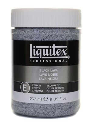Liquitex Acrylic Texture Gel Mediums Black Lava 8 Oz. [Pack Of 2] (2PK-7108)