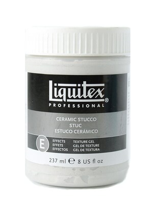 Liquitex Acrylic Texture Gel Mediums Ceramic Stucco 8 Oz. [Pack Of 2] (2PK-6408)