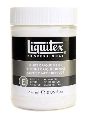 Liquitex Acrylic Texture Gel Mediums White Opaque Flakes 8 Oz. [Pack Of 2] (2PK-7308)
