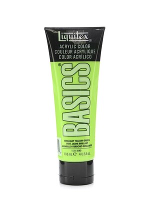 Liquitex Basics Acrylics Colors Brilliant Yellow Green 4 Oz. Tube [Pack Of 3] (3PK-1046840)