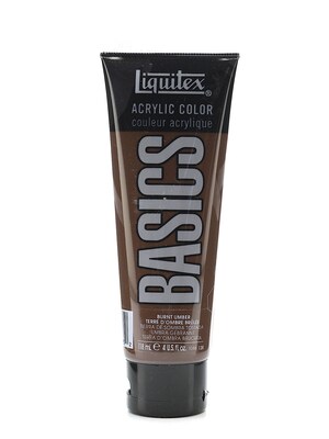 Liquitex Basics Acrylics Colors Burnt Umber 4 Oz. Tube [Pack Of 3] (3PK-1046128)