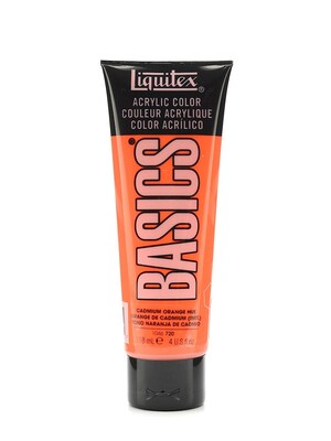 Liquitex Basics Acrylics Colors Cadmium Orange Hue 4 Oz. Tube [Pack Of 3] (3PK-1046720)