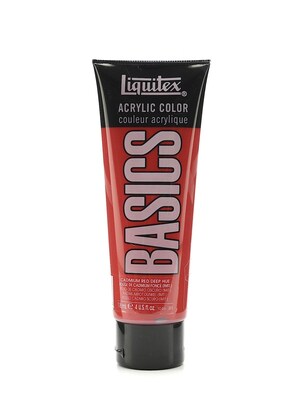 Liquitex Basics Acrylics Colors Cadmium Red Deep Hue 4 Oz. Tube [Pack Of 3] (3PK-1046311)
