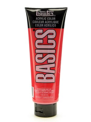 Liquitex Basics Acrylics Colors Cadmium Red Deep Hue 8.5 Oz. Tube [Pack Of 2] (2PK-4385311)