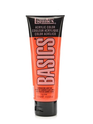 Liquitex Basics Acrylics Colors Cadmium Red Light Hue 4 Oz. Tube [Pack Of 3] (3PK-1046510)