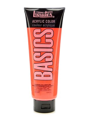 Liquitex Basics Acrylics Colors Cadmium Red Light Hue 8.5 Oz. Tube [Pack Of 2] (2PK-4385510)