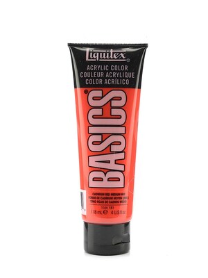 Liquitex Basics Acrylics Colors Cadmium Red Medium Hue 4 Oz. Tube [Pack Of 3] (3PK-1046151)