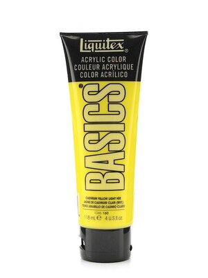 Liquitex Basics Acrylics Colors Cadmium Yellow Light Hue 4 Oz. Tube [Pack Of 3] (3PK-1046160)