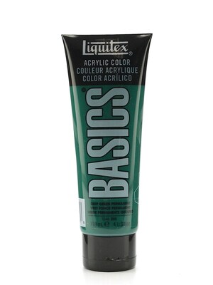 Liquitex Basics Acrylics Colors Deep Green Permanent 4 Oz. Tube [Pack Of 3] (3PK-1046350)