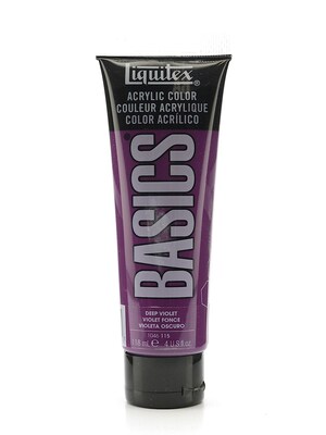 Liquitex Basics Acrylics Colors Deep Violet 4 Oz. Tube [Pack Of 3] (3PK-1046115)