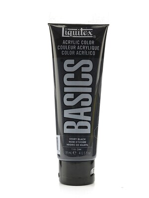 Liquitex Basics Acrylics Colors Ivory Black 4 Oz. Tube [Pack Of 3] (3PK-1046244)