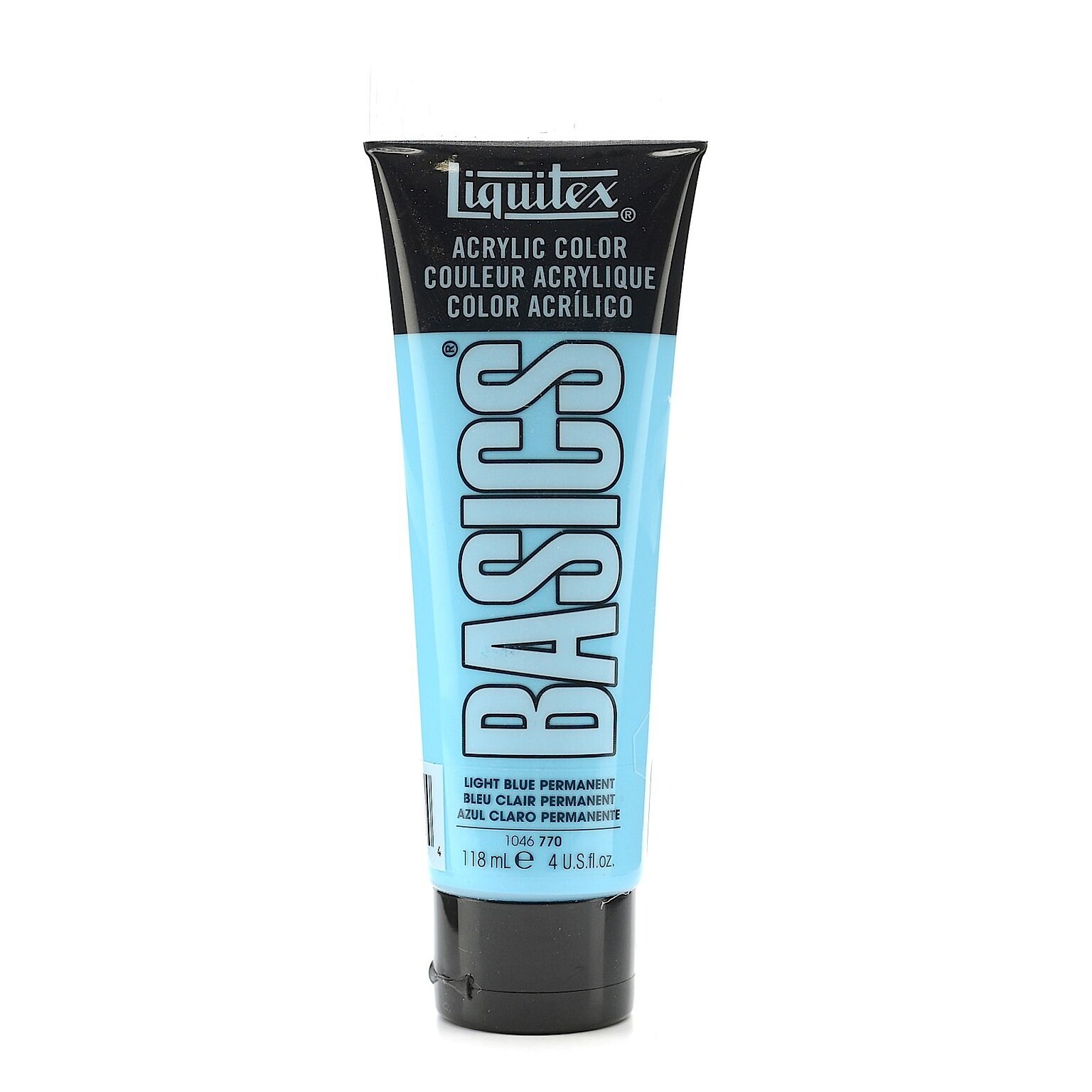 Liquitex Basics Acrylics Colors Light Blue Permanent 4 Oz. Tube [Pack Of 3] (3PK-1046770)