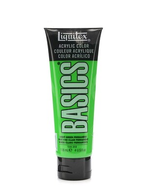 Liquitex Basics Acrylics Colors Light Green Permanent 4 Oz. Tube [Pack Of 3] (3PK-1046312)