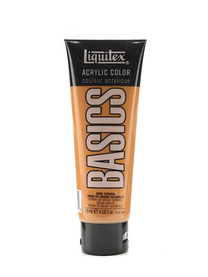 Liquitex Basics Acrylics Colors Raw Sienna 4 Oz. Tube [Pack Of 3] (3PK-1046330)