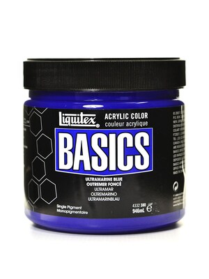 Liquitex Basics Acrylics Colors Ultramarine Blue 32 Oz. Jar (4332380)