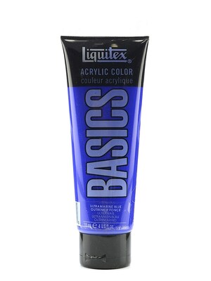 Liquitex Basics Acrylics Colors Ultramarine Blue 4 Oz. Tube [Pack Of 3] (3PK-1046380)