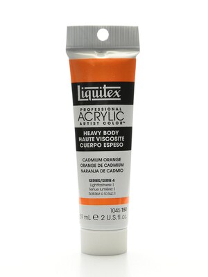 Liquitex Heavy Body Professional Artist Acrylic Colors Cadmium Orange 2 Oz. [Pack Of 2] (2PK-1045150)
