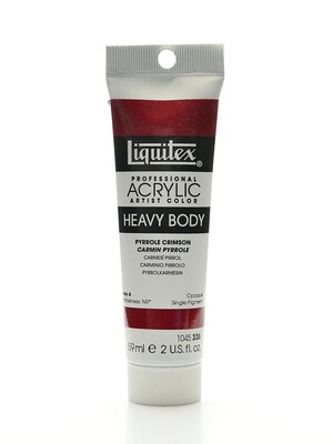 Liquitex Heavy Body Professional Artist Acrylic Colors Pyrrole Crimson 2 Oz. [Pack Of 2] (2PK-1045326)
