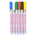 Marvy Uchida DecoColor Paint Markers, Fine Tip, Assorted, 6/Pack (72113)