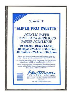 Masterson Sta-Wet Super Pro Palette Acrylic Film Refill [Pack Of 2] (2PK-1216.1)