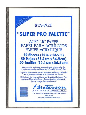 Masterson Sta-Wet Super Pro Palette Acrylic Film Refill [Pack Of 2] (2PK-1216.1)