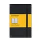 Moleskine Professional Notebooks, 3.5" x 5.5", Narrow Ruled, 240 Sheets, Black, 2/Pack (22381-PK2)