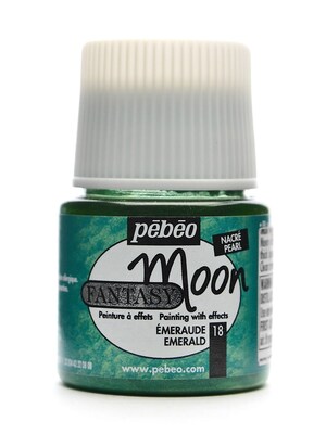 Pebeo Fantasy Moon Effect Paint Emerald 45 Ml [Pack Of 3] (3PK-167018CAN)