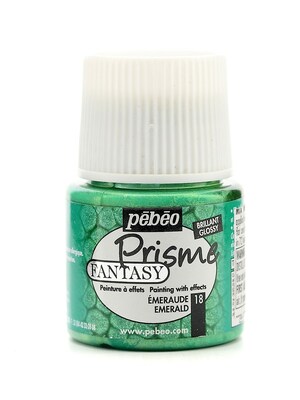 Pebeo Fantasy Prisme Effect Paint Emerald 45 Ml [Pack Of 3] (3PK-166018CAN)