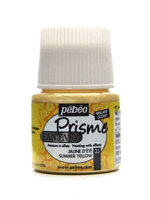 Pebeo Fantasy Prisme Effect Paint Summer Yellow 45 Ml [Pack Of 3] (3PK-166023CAN)