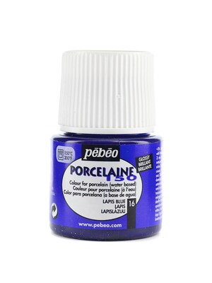 Pebeo Porcelaine 150 China Paint Lapis Blue 45 Ml [Pack Of 3] (3PK-024-016)