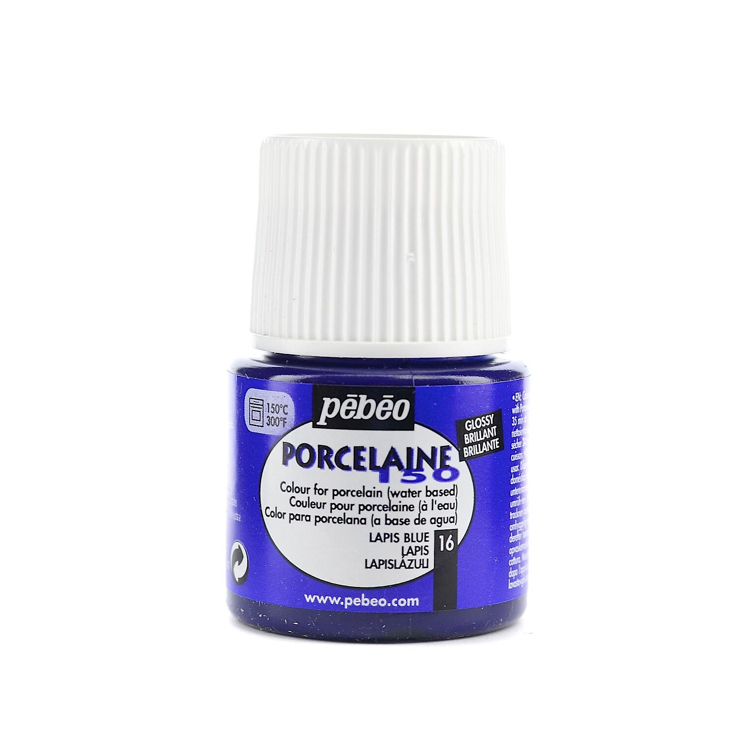 Pebeo Porcelaine 150 China Paint Lapis Blue 45 Ml [Pack Of 3] (3PK-024-016)