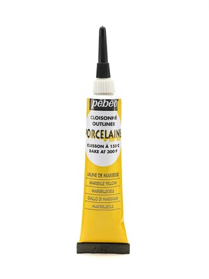 Pebeo Porcelaine 150 China Paint Outliners Marseille Yellow 20 Ml [Pack Of 3] (3PK-036-001)