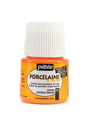Pebeo Porcelaine 150 China Paint Saffron Orange 45 Ml [Pack Of 3] (3PK-024-003)